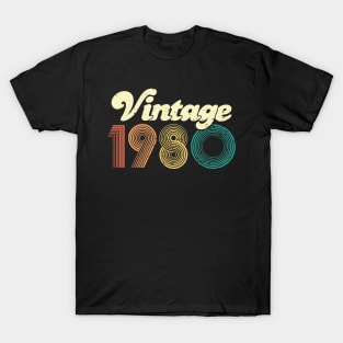 40th birthday gifts for men and women 1980 gift 40 years old T-Shirt